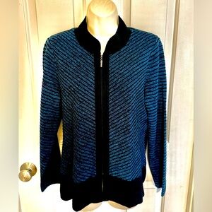 Exclusively Misook Dark Blue Cardigan